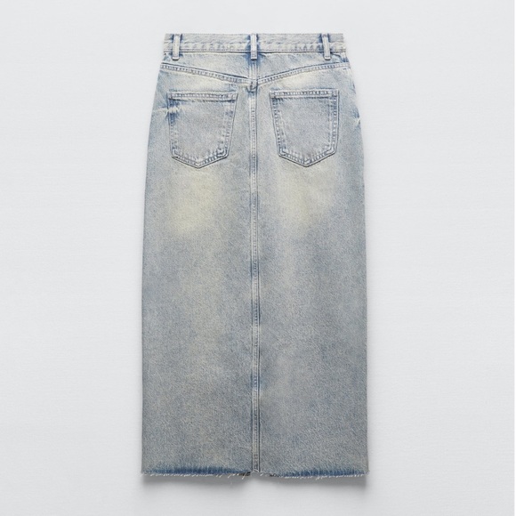 Zara DENIM SKIRT TRF - Picture 6 of 16